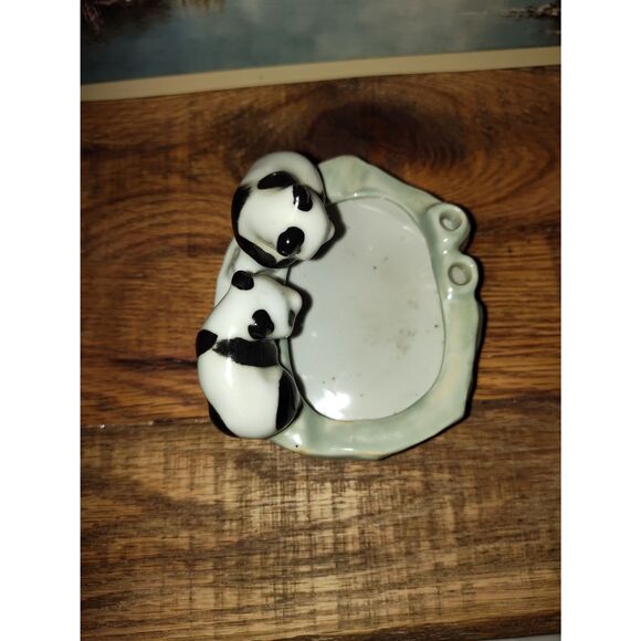 Vintage Art Deco Panda Bear Small Ceramic Ashtray - Collectible Decorative Piece - Picture 5 of 6